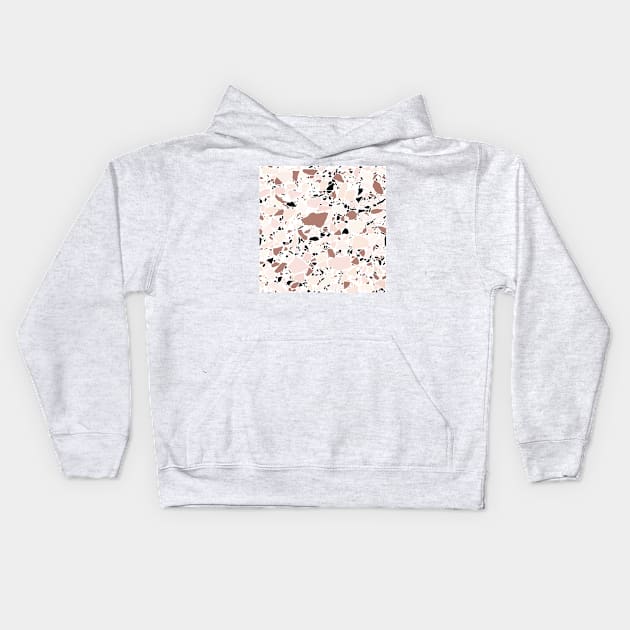 Terrazzo Texture II. Kids Hoodie by matise